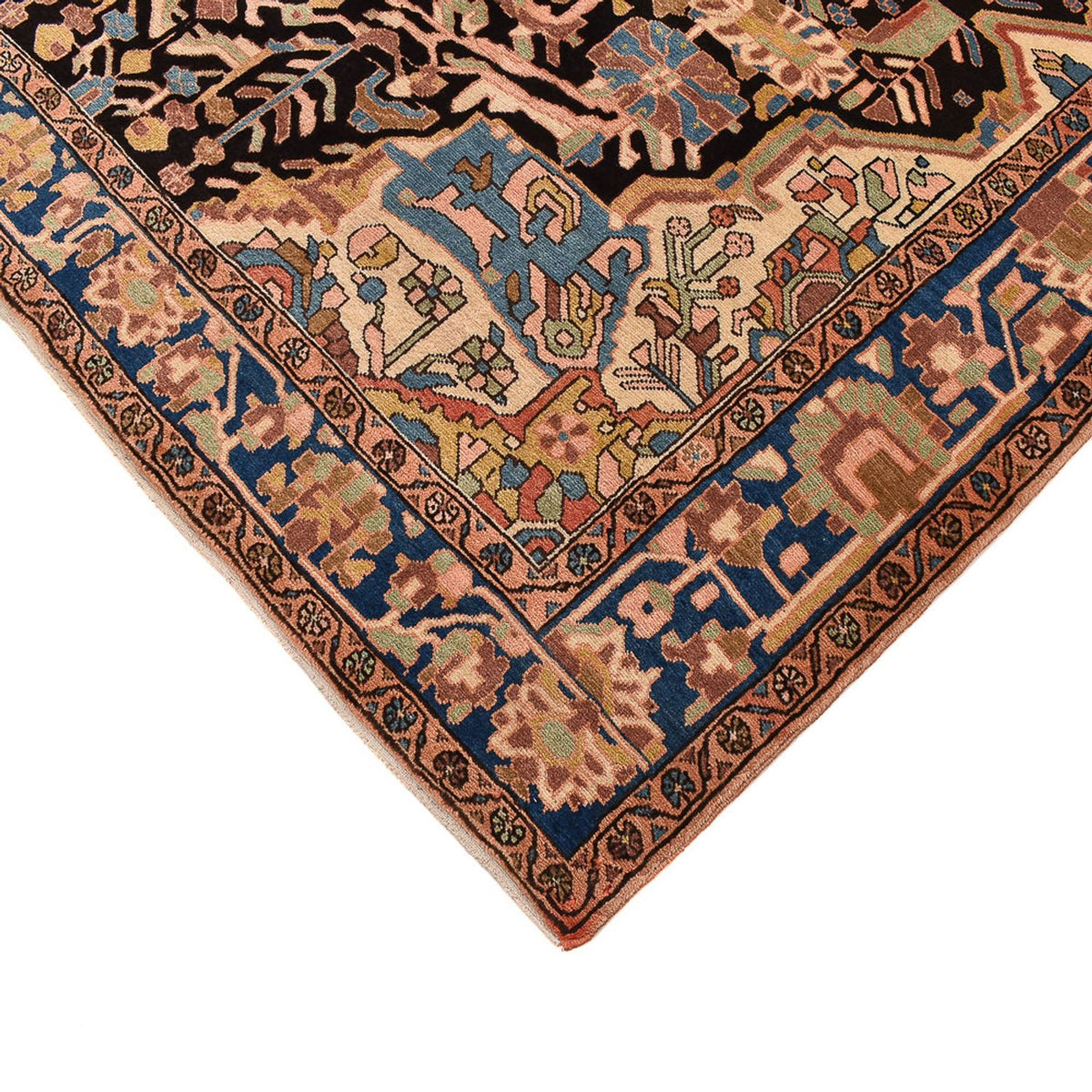 Persisk matta - Nomadic kvadrat  - 206 x 203 cm - flerfärgad