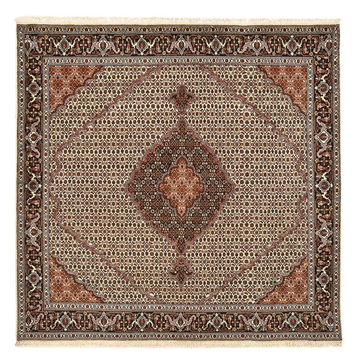 Persisk matta - Tabriz - Royal kvadrat  - 208 x 200 cm - sand