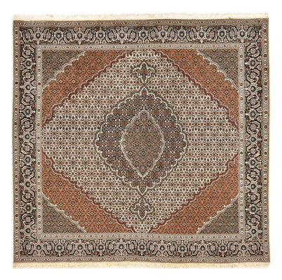 Persisk matta - Tabriz - Royal kvadrat  - 206 x 202 cm - ljusbrun