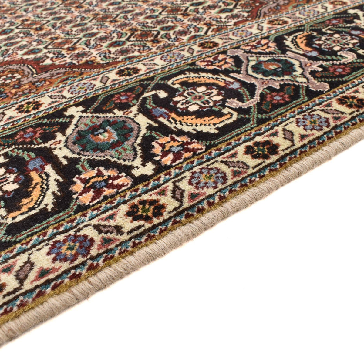 Persisk matta - Tabriz - Royal kvadrat  - 206 x 202 cm - ljusbrun