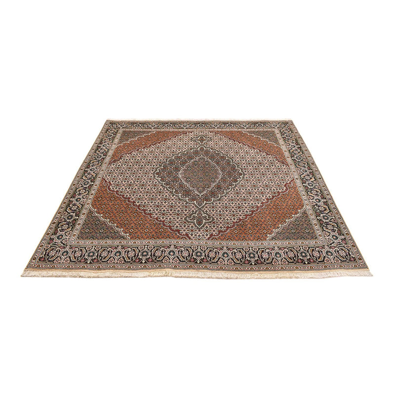 Persisk matta - Tabriz - Royal kvadrat  - 206 x 202 cm - ljusbrun