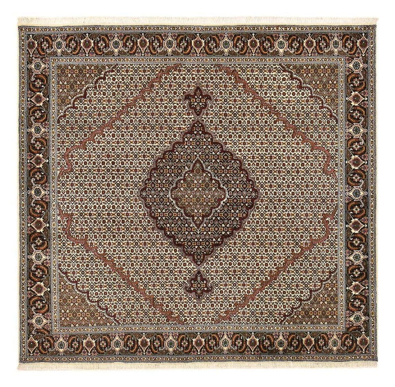 Persisk matta - Tabriz - Royal kvadrat  - 200 x 200 cm - brun