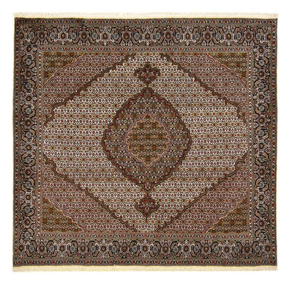Persisk matta - Tabriz - Royal kvadrat  - 203 x 200 cm - brun