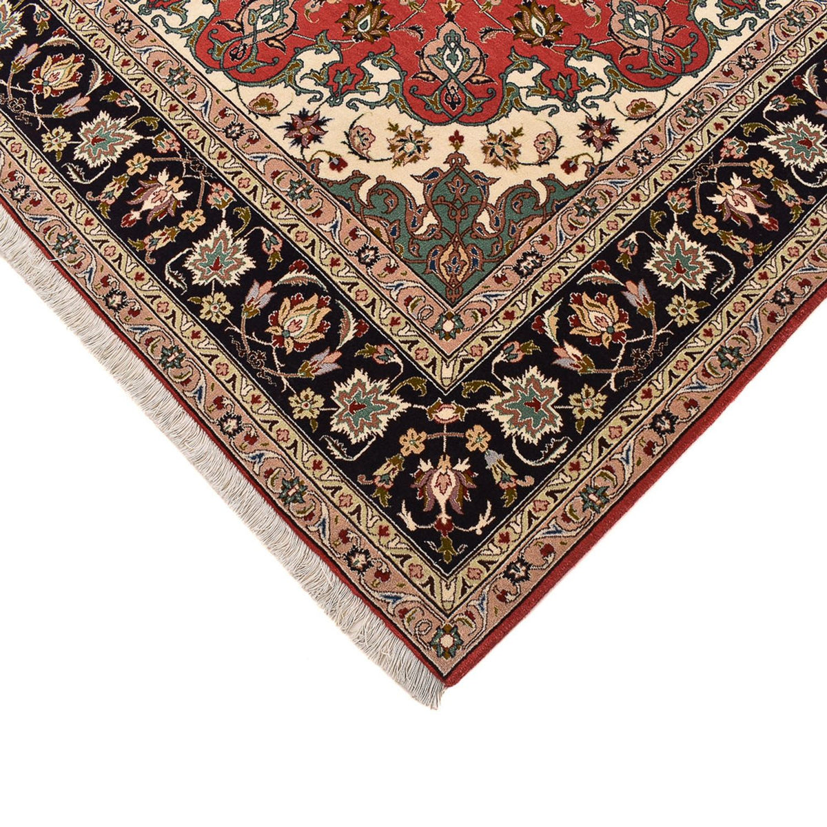 Persisk matta - Tabriz - Royal kvadrat  - 204 x 200 cm - röd