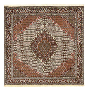 Persisk matta - Tabriz - Royal kvadrat  - 205 x 201 cm - ljusbrun