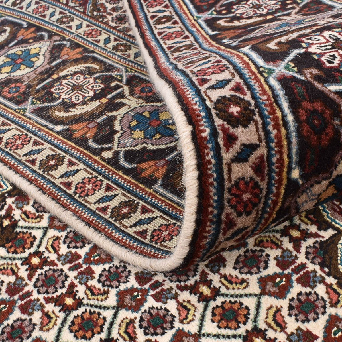 Persisk matta - Tabriz - Royal kvadrat  - 201 x 201 cm - ljusbrun