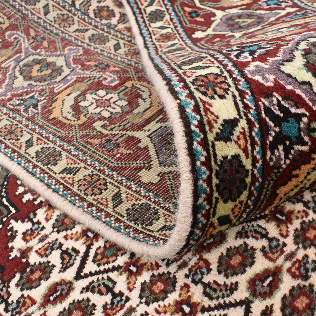 Persisk matta - Tabriz - Royal kvadrat  - 199 x 198 cm - ljusbrun