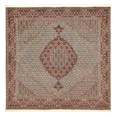 Persisk matta - Tabriz - Royal kvadrat  - 205 x 204 cm - ljusbrun