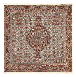 Persisk matta - Tabriz - Royal kvadrat  - 205 x 204 cm - ljusbrun