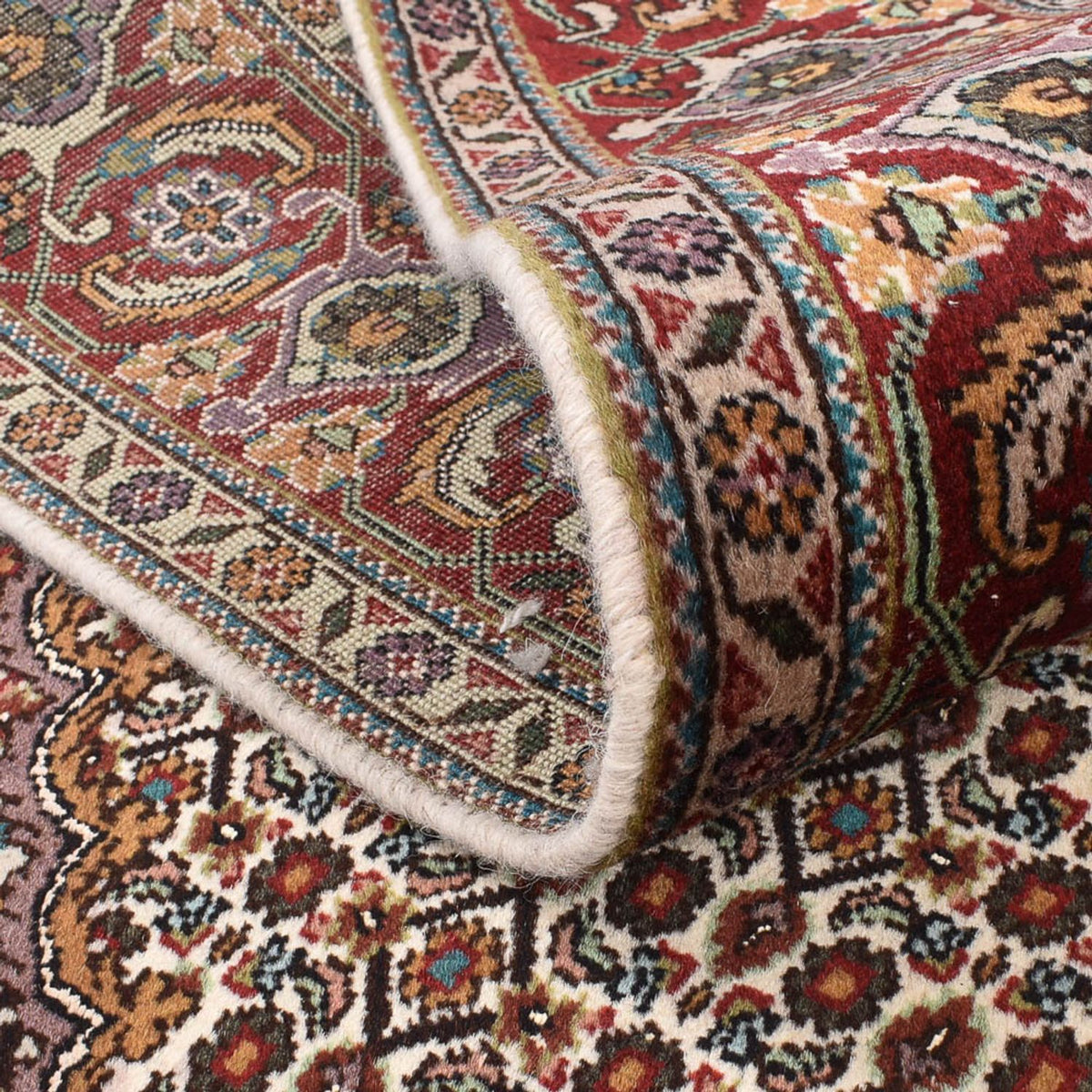 Persisk matta - Tabriz - Royal kvadrat  - 205 x 204 cm - ljusbrun