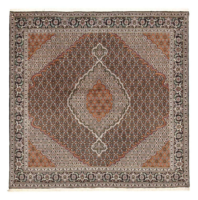 Persisk matta - Tabriz - Royal kvadrat  - 203 x 203 cm - brun