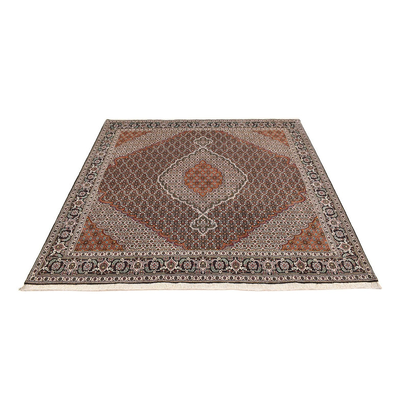 Persisk matta - Tabriz - Royal kvadrat  - 203 x 203 cm - brun