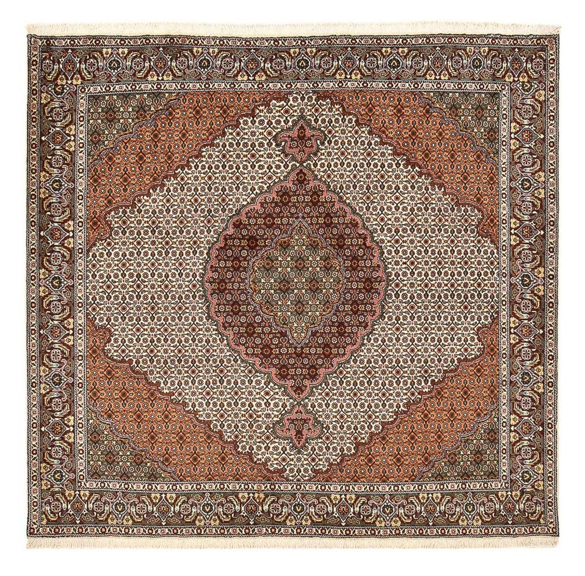 Persisk matta - Tabriz - Royal kvadrat  - 203 x 199 cm - flerfärgad