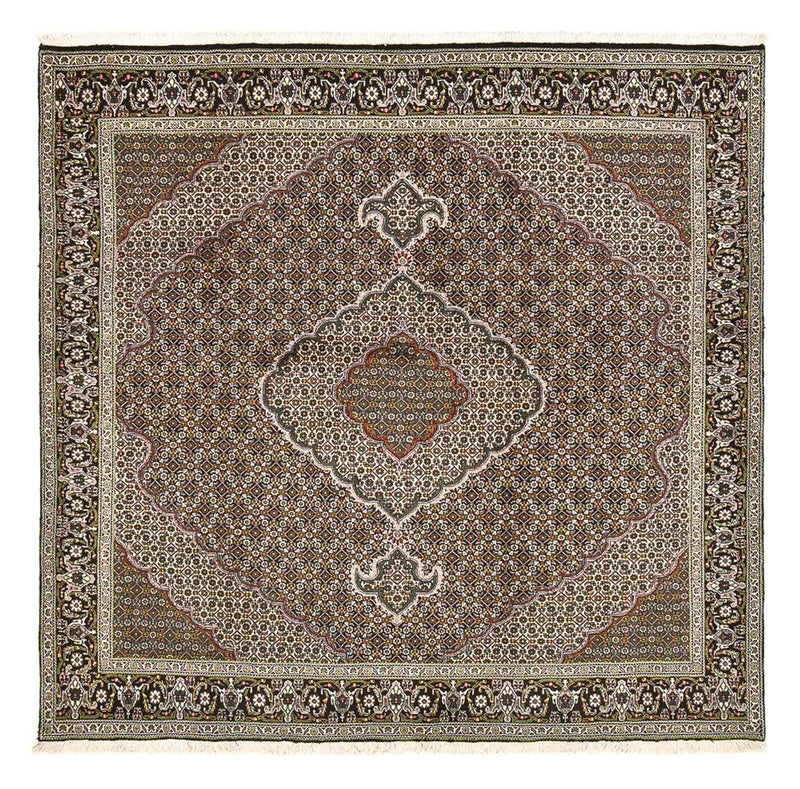 Persisk matta - Tabriz - Royal kvadrat  - 201 x 200 cm - brun