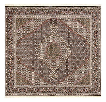 Persisk matta - Tabriz - Royal kvadrat  - 200 x 197 cm - brun