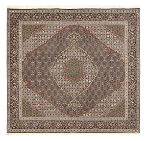 Persisk matta - Tabriz - Royal kvadrat  - 200 x 197 cm - brun