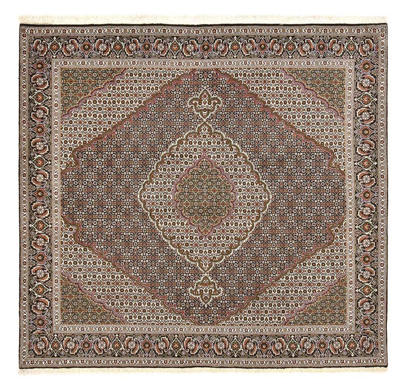Persisk matta - Tabriz - Royal kvadrat  - 200 x 197 cm - brun