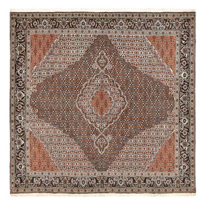 Persisk matta - Tabriz - Royal kvadrat  - 206 x 200 cm - brun