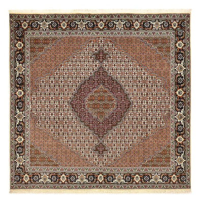 Persisk matta - Tabriz - Royal kvadrat  - 204 x 200 cm - ljusbrun