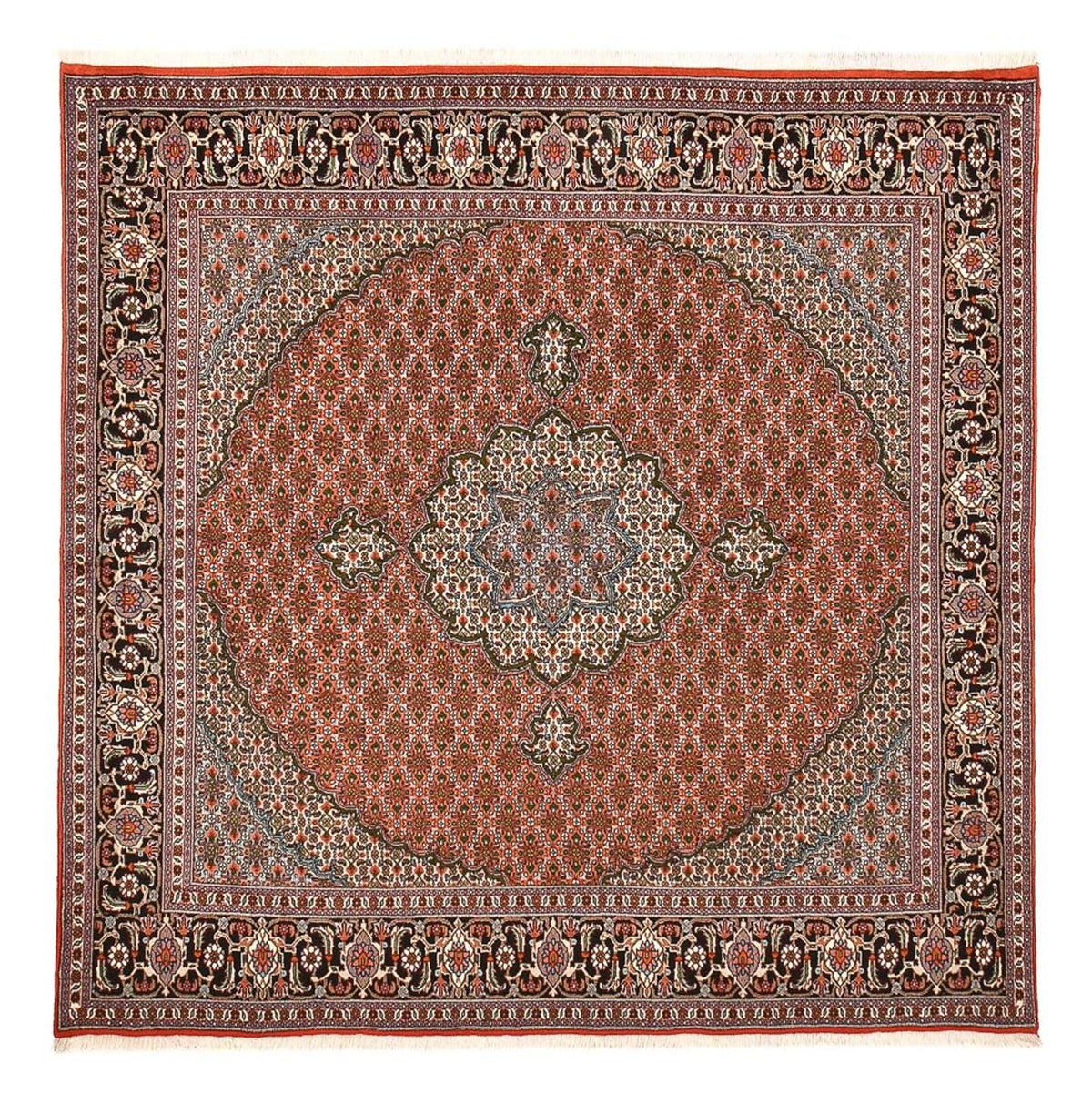 Persisk matta - Tabriz - Royal kvadrat  - 245 x 245 cm - rost