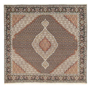 Persisk matta - Tabriz - Royal kvadrat  - 204 x 200 cm - brun