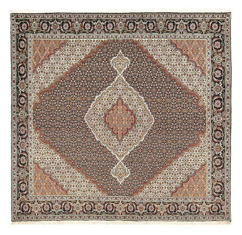 Persisk matta - Tabriz - Royal kvadrat  - 204 x 200 cm - brun