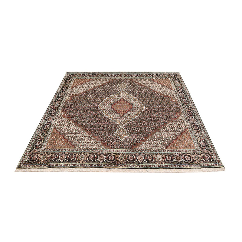 Persisk matta - Tabriz - Royal kvadrat  - 204 x 200 cm - brun