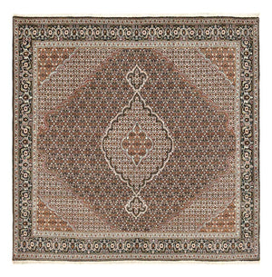 Persisk matta - Tabriz - Royal kvadrat  - 208 x 204 cm - brun