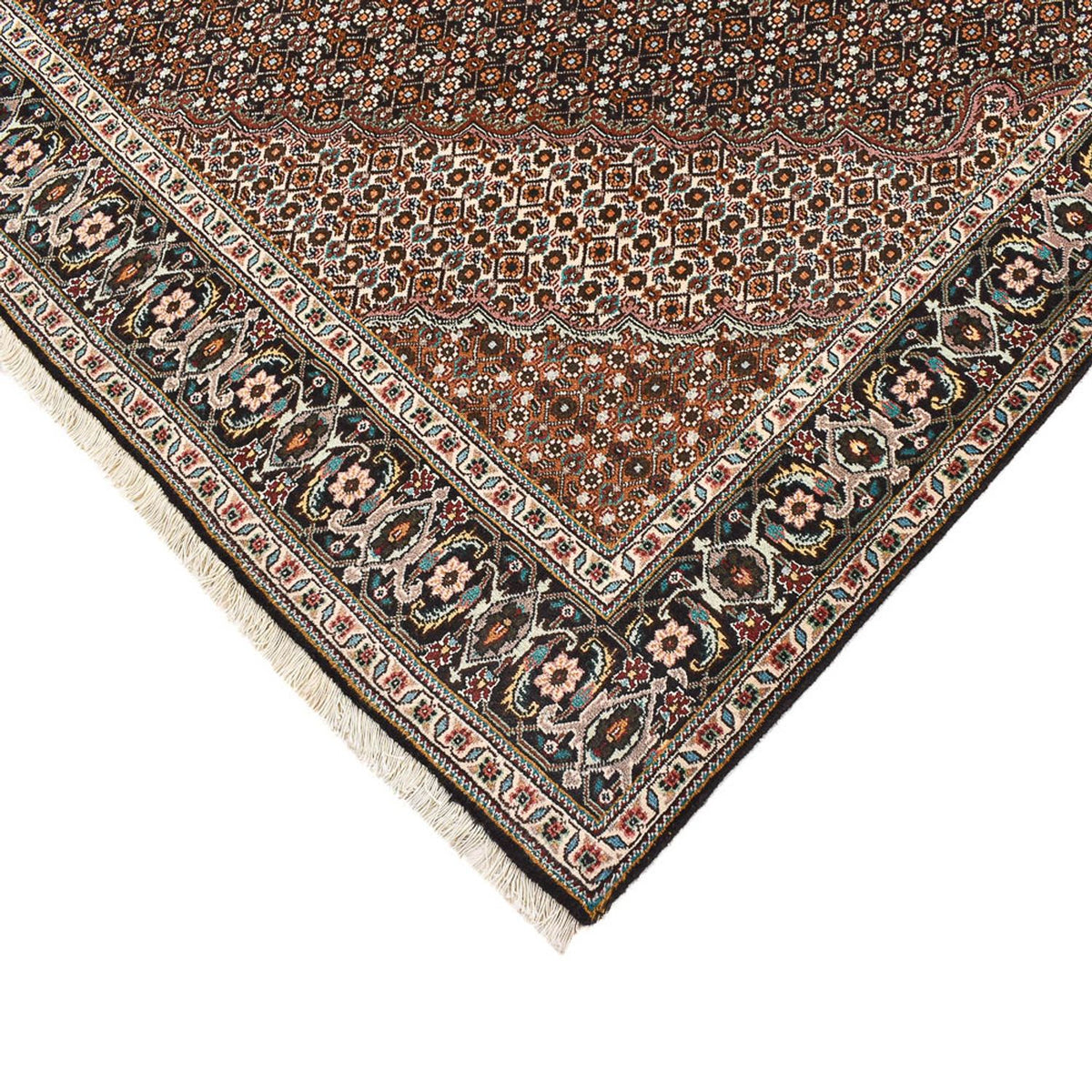 Persisk matta - Tabriz - Royal kvadrat  - 208 x 204 cm - brun