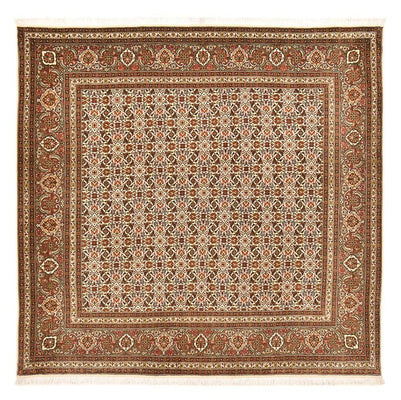 Persisk matta - Tabriz - Royal kvadrat  - 200 x 199 cm - mörk beige