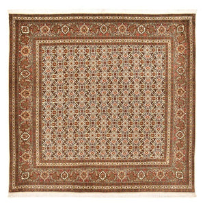 Persisk matta - Tabriz - Royal kvadrat  - 200 x 199 cm - mörk beige