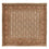 Persisk matta - Tabriz - Royal kvadrat  - 200 x 199 cm - mörk beige