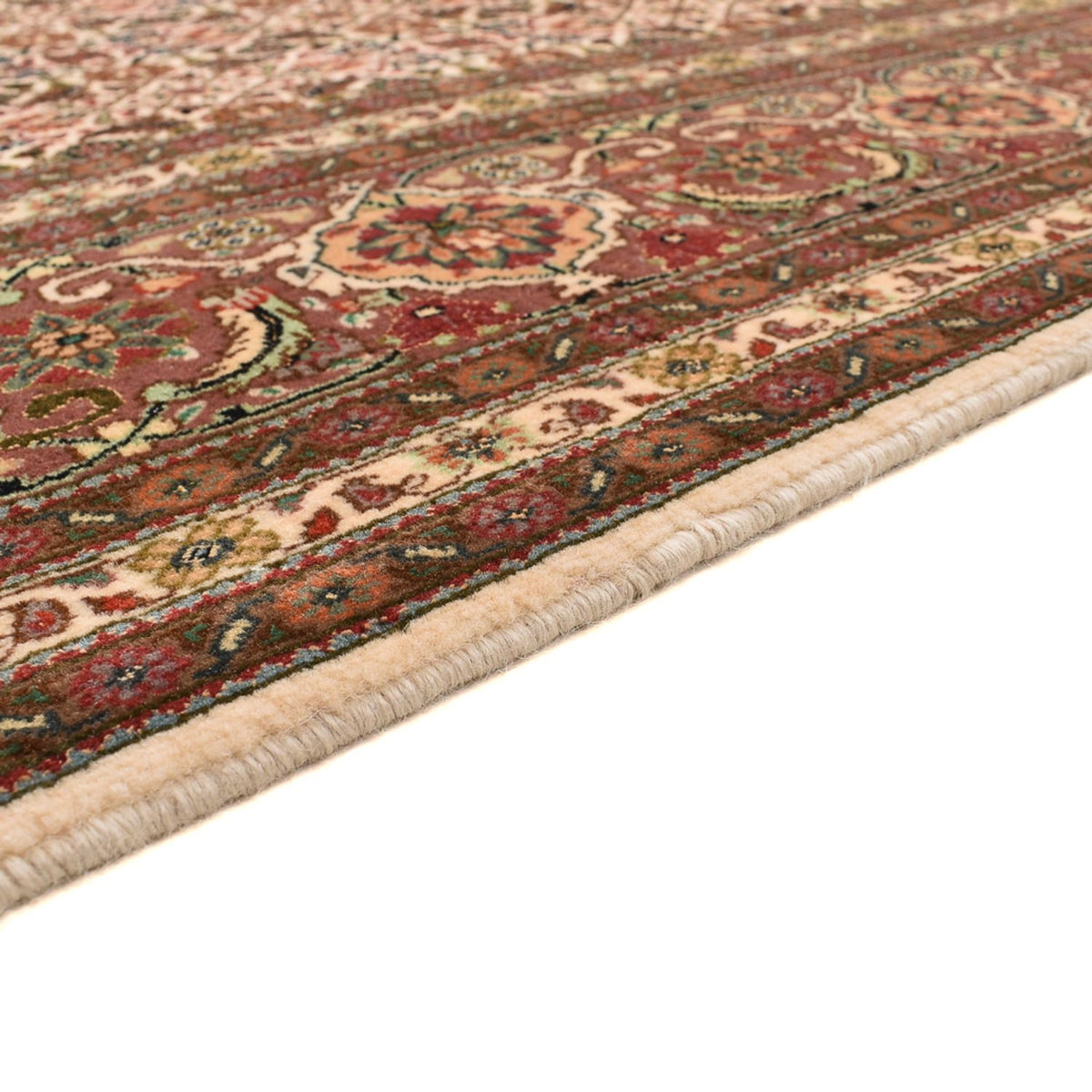 Persisk matta - Tabriz - Royal kvadrat  - 200 x 199 cm - mörk beige