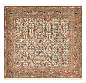 Persisk matta - Tabriz - Royal kvadrat  - 201 x 197 cm - mörk beige
