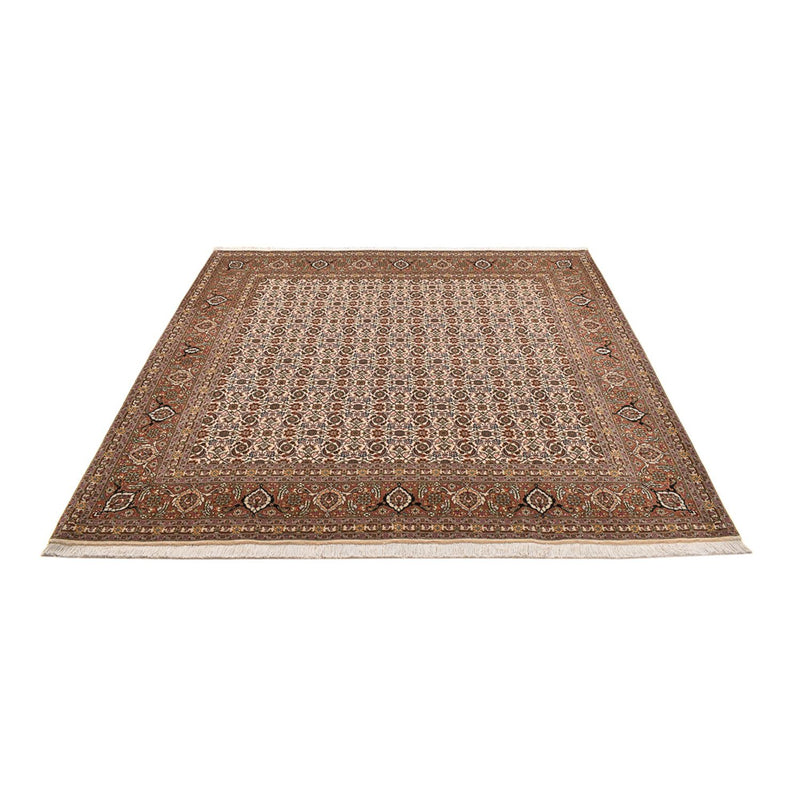 Persisk matta - Tabriz - Royal kvadrat  - 201 x 197 cm - mörk beige