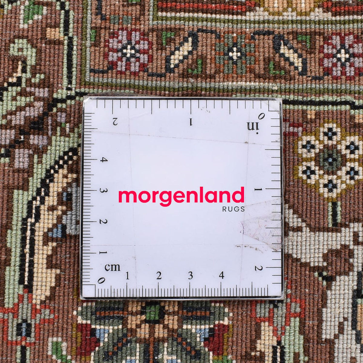 Persisk matta - Tabriz - Royal kvadrat  - 201 x 197 cm - mörk beige