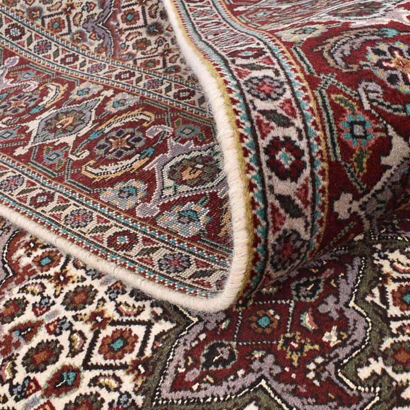 Persisk matta - Tabriz - Royal kvadrat  - 201 x 200 cm - ljusbrun