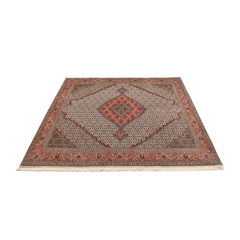 Persisk matta - Tabriz - Royal kvadrat  - 204 x 196 cm - ljusbrun