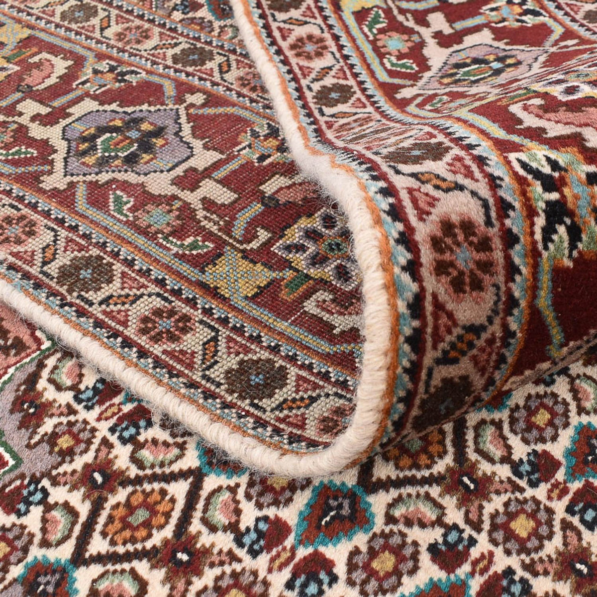 Persisk matta - Tabriz - Royal kvadrat  - 202 x 198 cm - ljusbrun