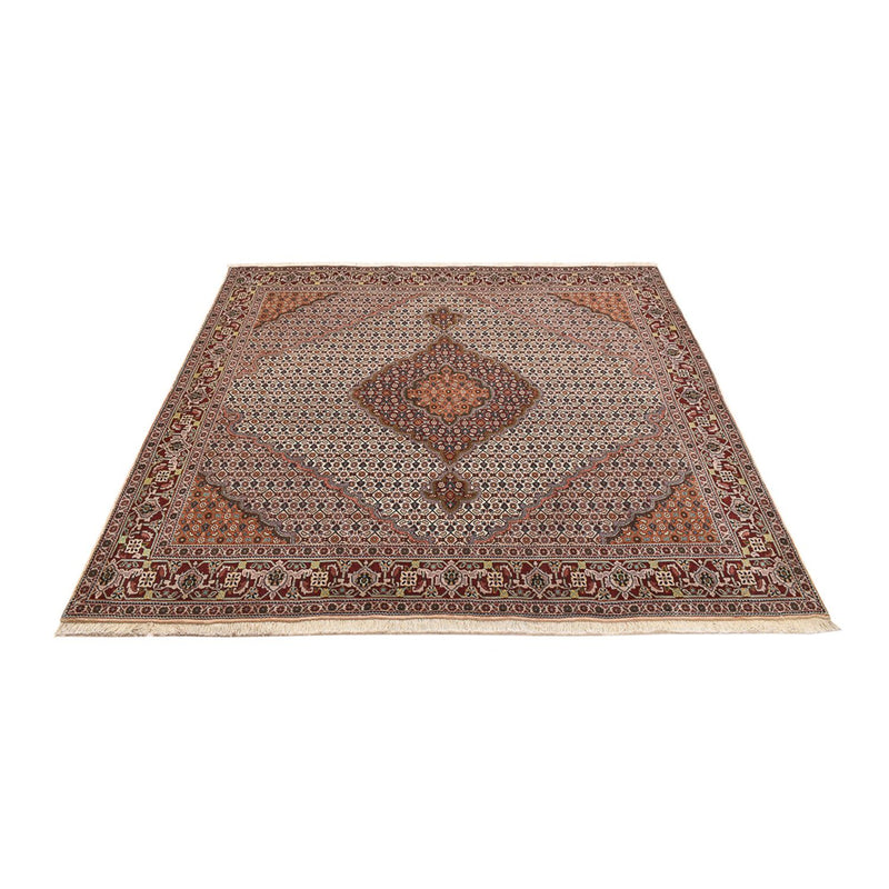 Persisk matta - Tabriz - Royal kvadrat  - 202 x 198 cm - ljusbrun
