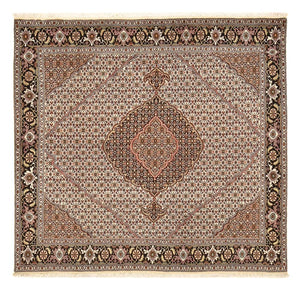 Persisk matta - Tabriz - Royal kvadrat  - 198 x 194 cm - ljusbrun