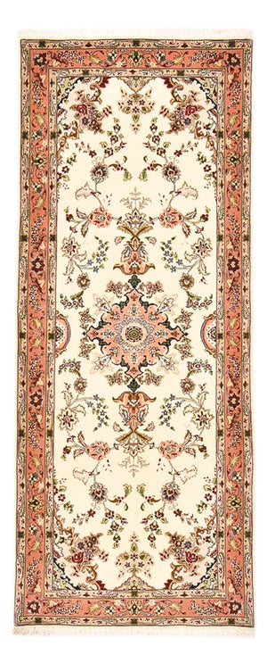 Runner Persisk matta - Tabriz - Royal - 203 x 81 cm - grädde