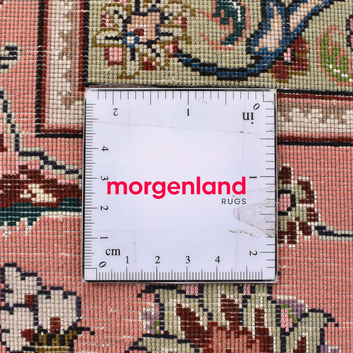 Persisk matta - Tabriz - Royal kvadrat  - 210 x 204 cm - ljusbeige