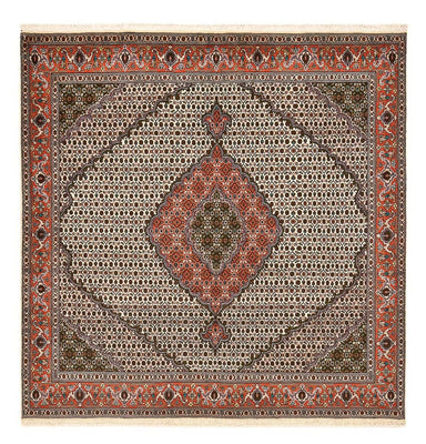 Persisk matta - Tabriz - Royal kvadrat  - 212 x 201 cm - ljusbrun