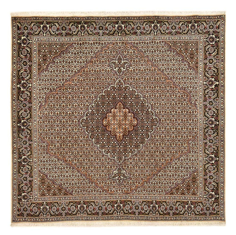 Persisk matta - Tabriz - Royal kvadrat  - 202 x 202 cm - brun