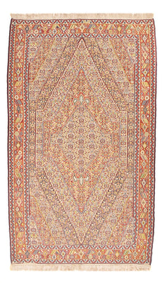 Kelim Carpet - orientalisk matta - 262 x 157 cm - mörk beige