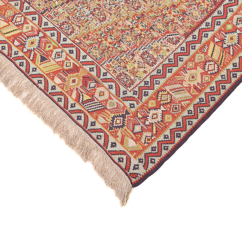 Kelim Carpet - orientalisk matta - 262 x 157 cm - mörk beige