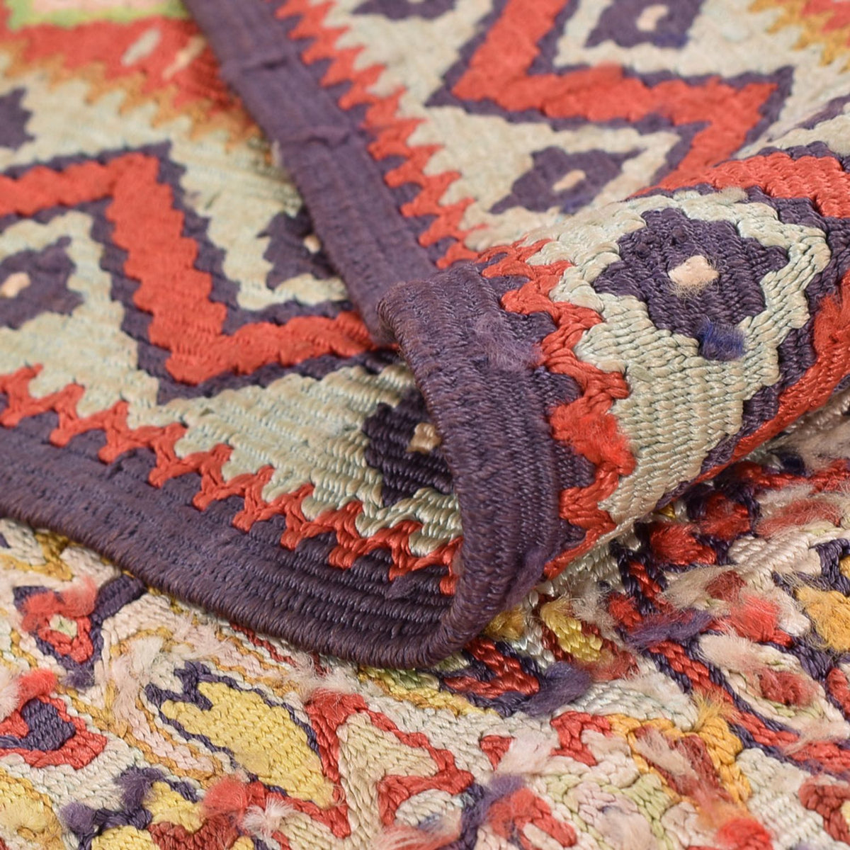 Kelim Carpet - orientalisk matta - 262 x 157 cm - mörk beige