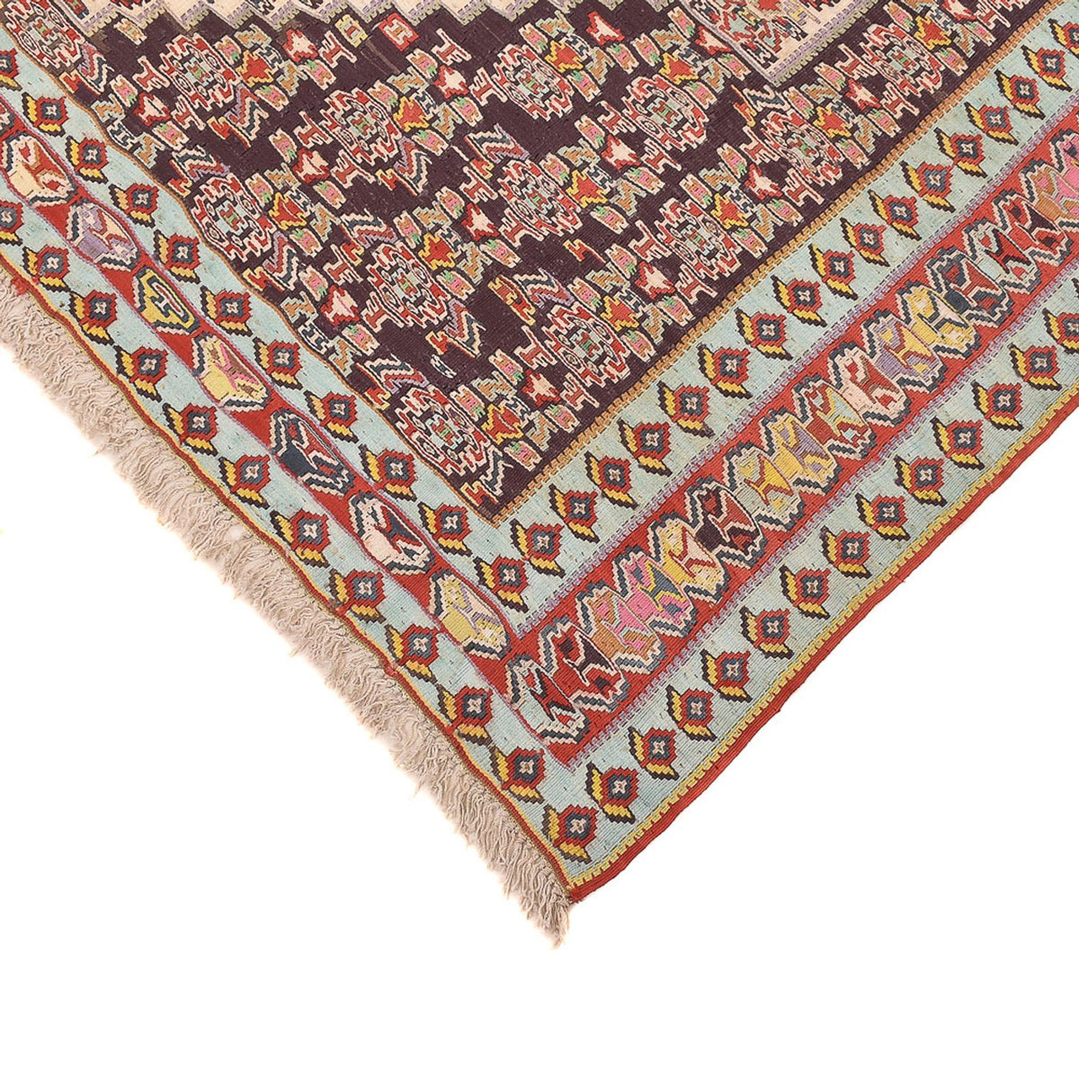 Kelim Carpet - orientalisk matta - 265 x 156 cm - röd