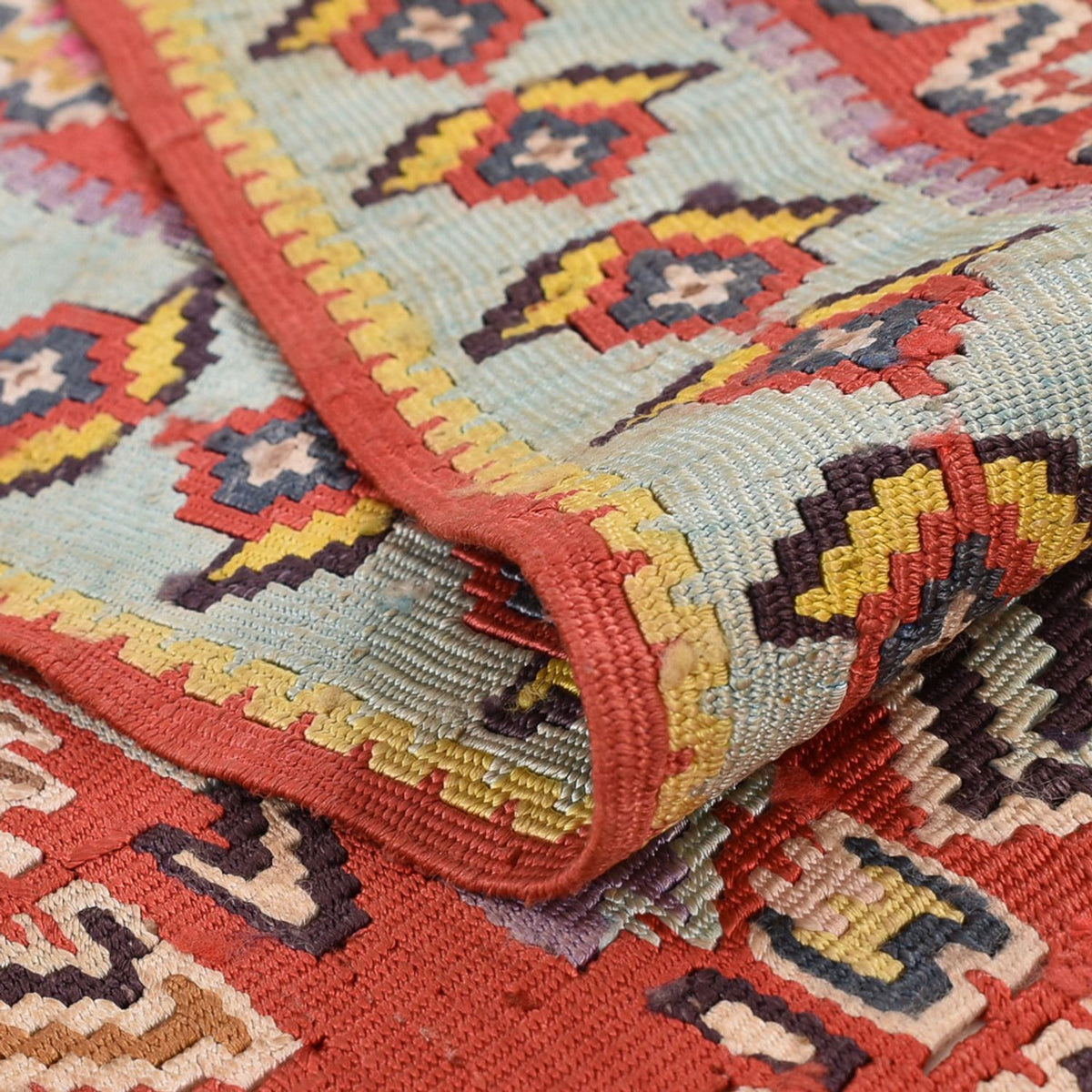 Kelim Carpet - orientalisk matta - 265 x 156 cm - röd